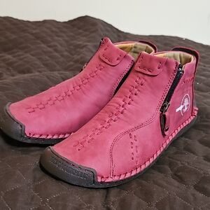 New, Stylish Burgundy Ankle Booties NWOT